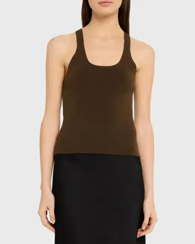 Vince Stretch-Viscose Tank Top | Thumbnail 4
