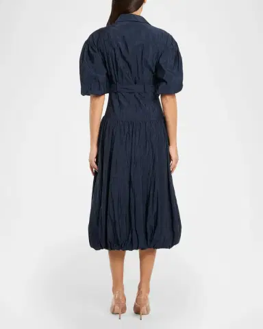 Cinq à Sept Daliah Belted Bubble Midi Dress | Thumbnail 3