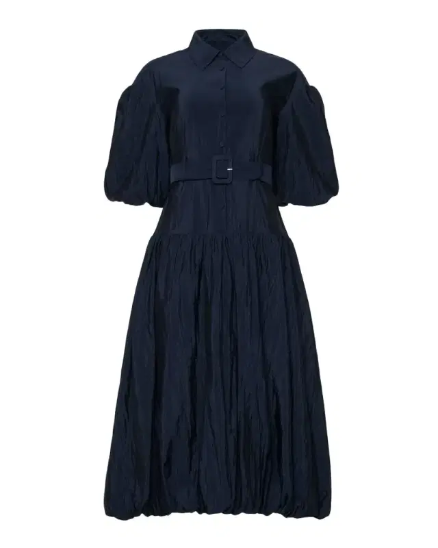 Daliah Belted Bubble Midi Dress