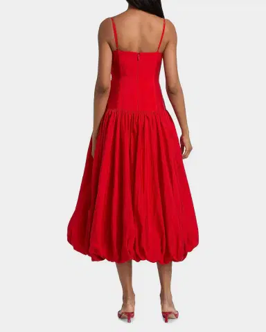 Cinq à Sept Fia Drop-Waist Bubble Midi Dress | Thumbnail 3 Cinq à Sept Fia Drop-Waist Bubble Midi Dress | Thumbnail 3