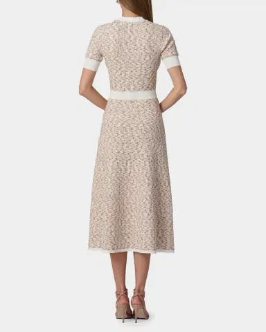 Shoshanna Alison Melange Tweed-Knit Midi Dress | Thumbnail 3 Shoshanna Alison Melange Tweed-Knit Midi Dress | Thumbnail 3