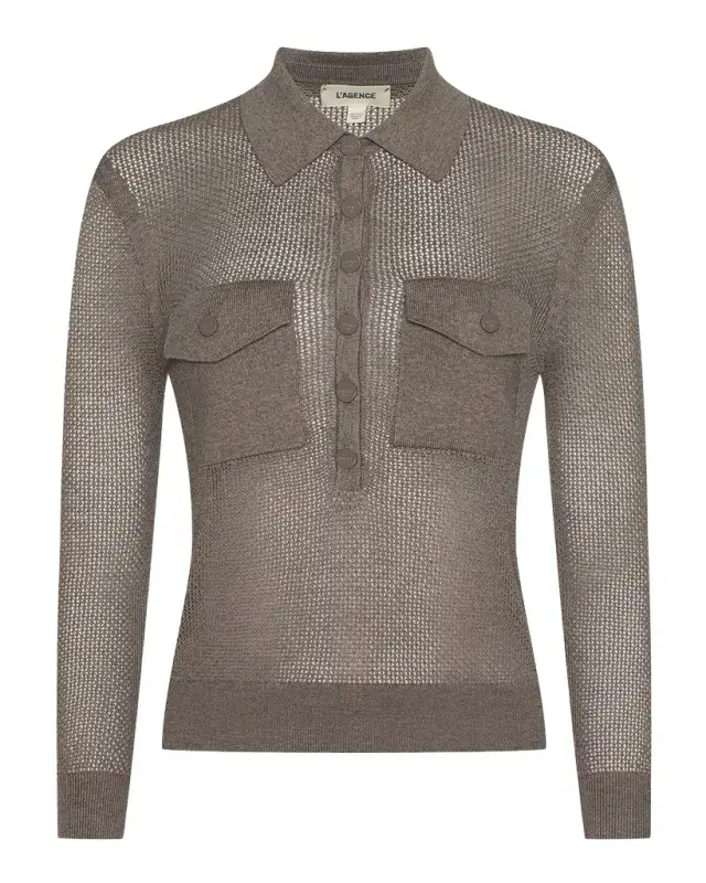 L 'Agence Carine Cashmere-Blend Sweater