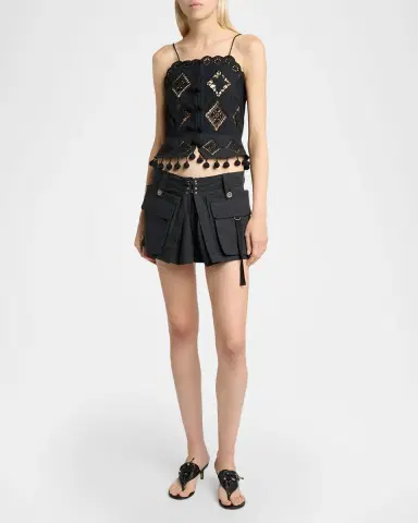 Isabel Marant Barta Pleated Cargo Shorts | Thumbnail 2 Isabel Marant Barta Pleated Cargo Shorts | Thumbnail 2
