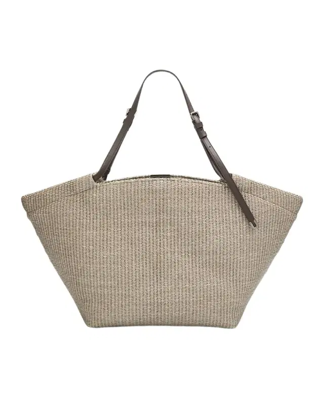 Large Raffia Tote Bag