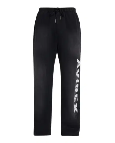 AVIREX Men 's Distress Icon Fleece Drawstring Pants | Thumbnail 1