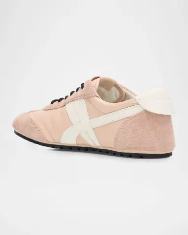 Tory Burch Hank Field Leather & Suede Low-Top Sneakers | Thumbnail 4