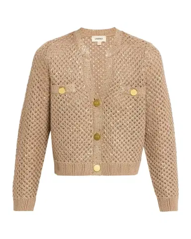 L'AGENCE Blanca Sequined Knit Cardigan | Thumbnail 1