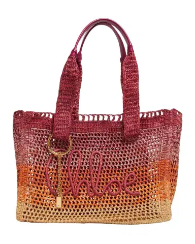 Chloé Summer Banana Ombre Raffia Tote Bag | Thumbnail 1