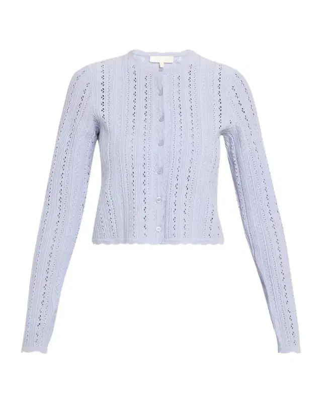 Peridot Pointelle Cardigan