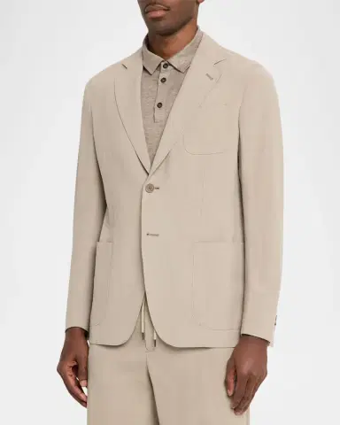Giorgio Armani Linen Single-Breasted Jacket | Thumbnail 4 Giorgio Armani Linen Single-Breasted Jacket | Thumbnail 4
