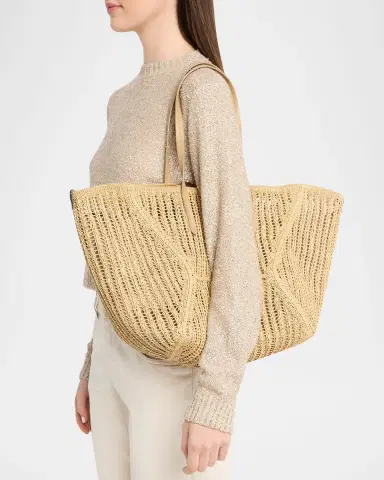 Brunello Cucinelli BC Duo Techno Raffia Tote Bag | Thumbnail 2 Brunello Cucinelli BC Duo Techno Raffia Tote Bag | Thumbnail 2