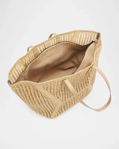 Brunello Cucinelli BC Duo Techno Raffia Tote Bag | Thumbnail 4 Brunello Cucinelli BC Duo Techno Raffia Tote Bag | Thumbnail 4