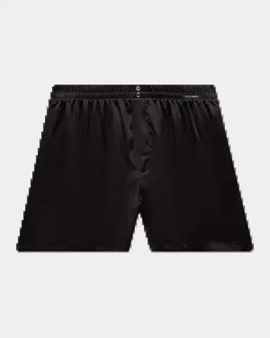 Dolce & Gabbana Men's Sporty Silk Boxer Shorts | Thumbnail 2