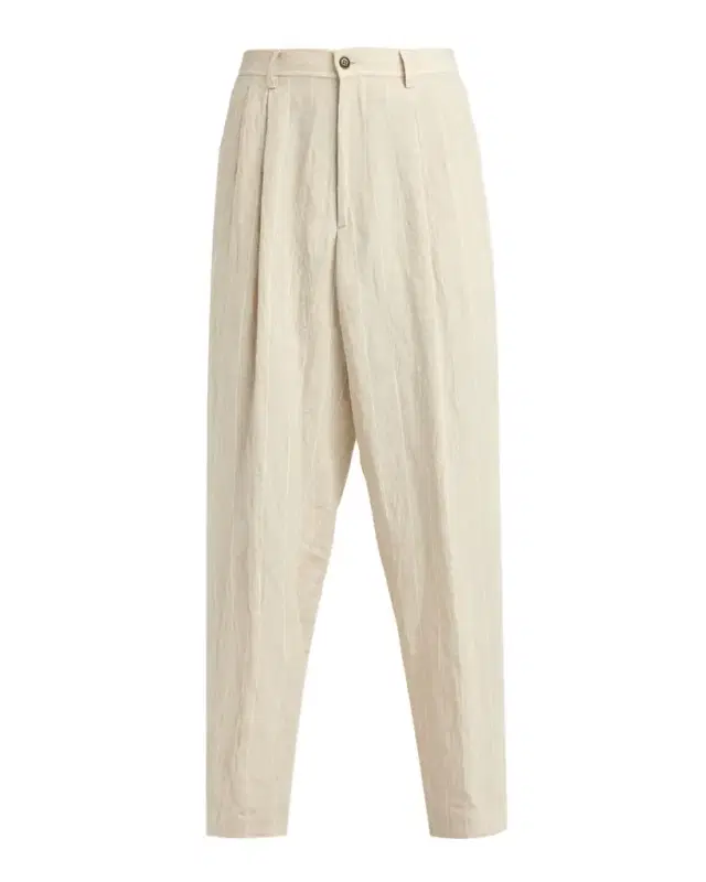 Giorgio Armani Men's Linen Hairline Pleated Trousers