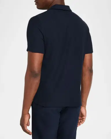Vince Men 's Honeycomb Johnny Collar Polo Shirt | Thumbnail 3 Vince Men 's Honeycomb Johnny Collar Polo Shirt | Thumbnail 3