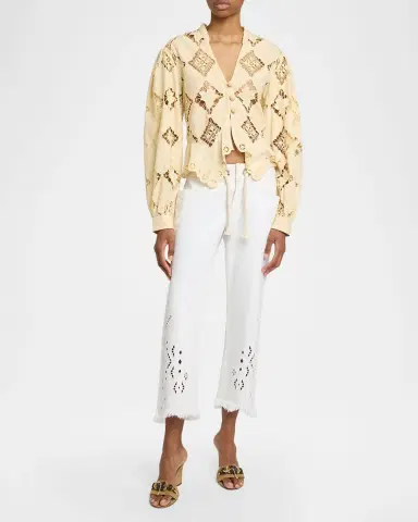 Isabel Marant Nina Lace Embroidered Peplum Top | Thumbnail 5 Isabel Marant Nina Lace Embroidered Peplum Top | Thumbnail 5