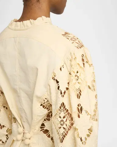 Isabel Marant Nina Lace Embroidered Peplum Top | Thumbnail 8 Isabel Marant Nina Lace Embroidered Peplum Top | Thumbnail 8