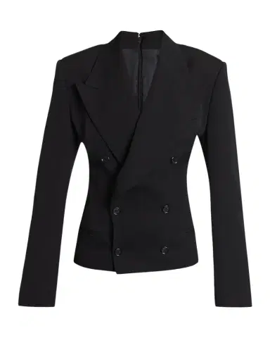 Dolce & Gabbana Exaggerated Shoulder Double-Breasted Silk Jacket | Thumbnail 1