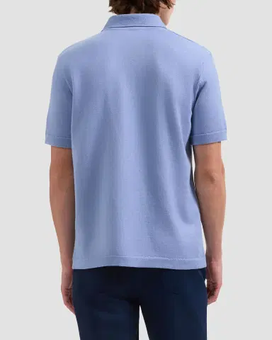 Bugatchi Men's Chevron Short-Sleeve Polo Sweater | Thumbnail 3 Bugatchi Men's Chevron Short-Sleeve Polo Sweater | Thumbnail 3