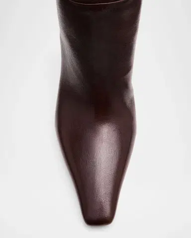 Brunello Cucinelli 80mm Leather Knee-High Boots with Monili Heel | Thumbnail 4 Brunello Cucinelli 80mm Leather Knee-High Boots with Monili Heel | Thumbnail 4