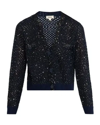 L'AGENCE Blanca Sequined Knit Cardigan | Thumbnail 1 L'AGENCE Blanca Sequined Knit Cardigan | Thumbnail 1