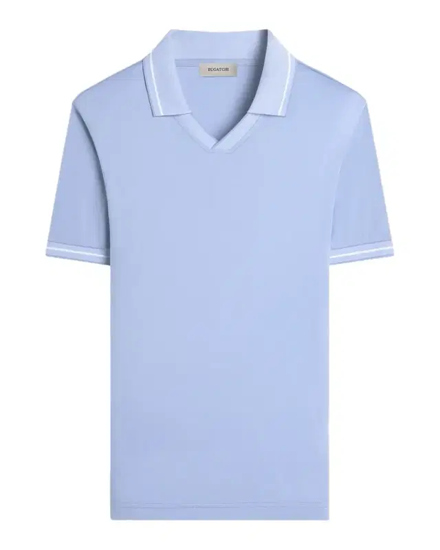 Bugatchi Men 's Pima Cotton Johnny-Collar Polo hirt