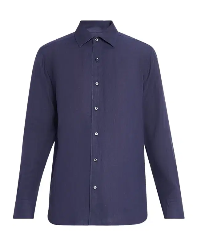 Men 's Oasi Lino Linen Button-Down Shirt