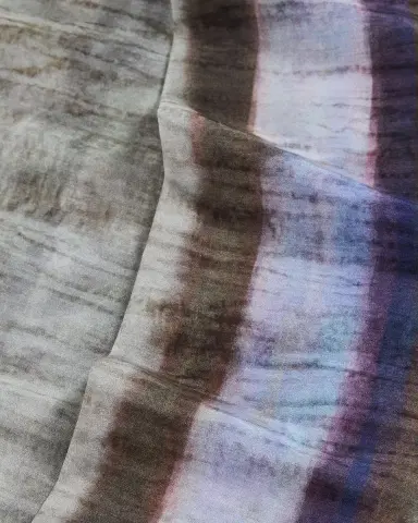 Giorgio Armani Men's Cotton Stripe Neck Scarf | Thumbnail 4