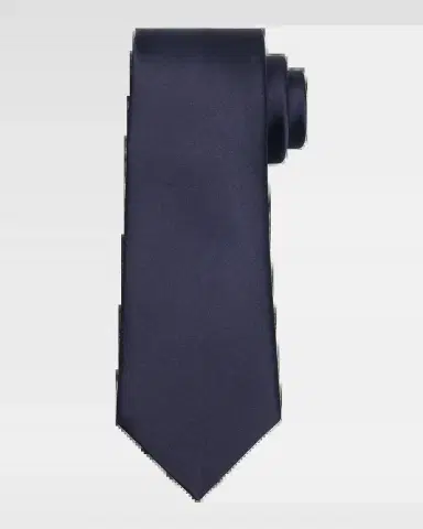 Saint Laurent Men's Solid Silk Satin Tie | Thumbnail 2 Saint Laurent Men's Solid Silk Satin Tie | Thumbnail 2