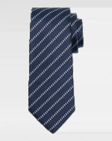 Giorgio Armani Men's Diagonal Striped Woven Silk Jacquard Tie | Thumbnail 2