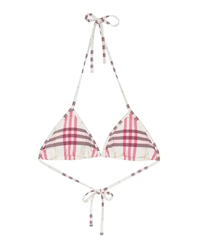 Burberry Sadie Check Bikini Top