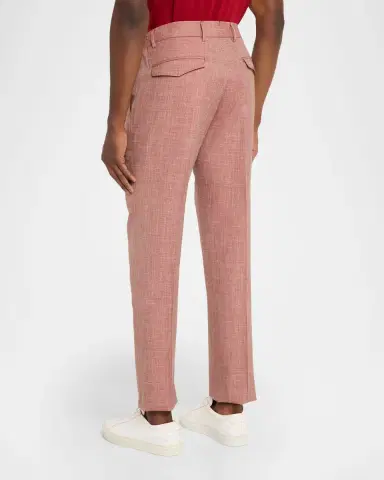 Stefano Ricci Men 's Linen-Blend Drawstring Trousers | Thumbnail 3