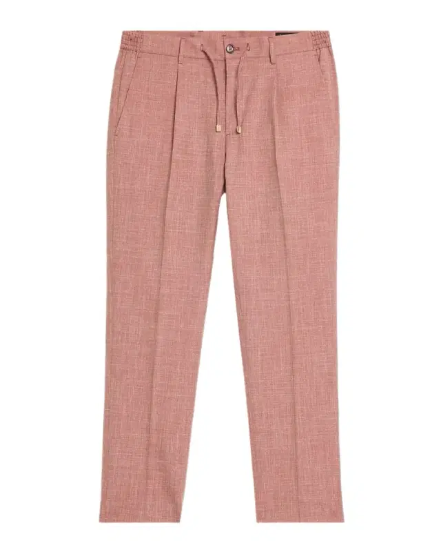 Stefano Ricci Men 's Linen-Blend Drawstring Trousers