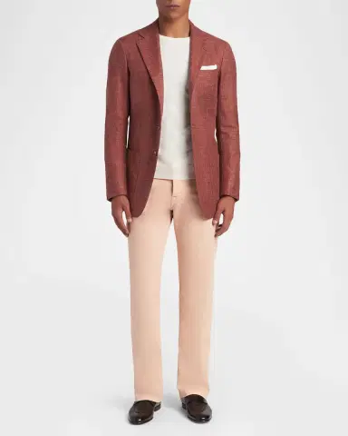 Kiton Men's Icon Silk, Cashmere and Linen Crewneck Sweater | Thumbnail 2