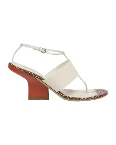Dries Van Noten 80mm Leather Curved Heel Thong Sandals | Thumbnail 1 Dries Van Noten 80mm Leather Curved Heel Thong Sandals | Thumbnail 1