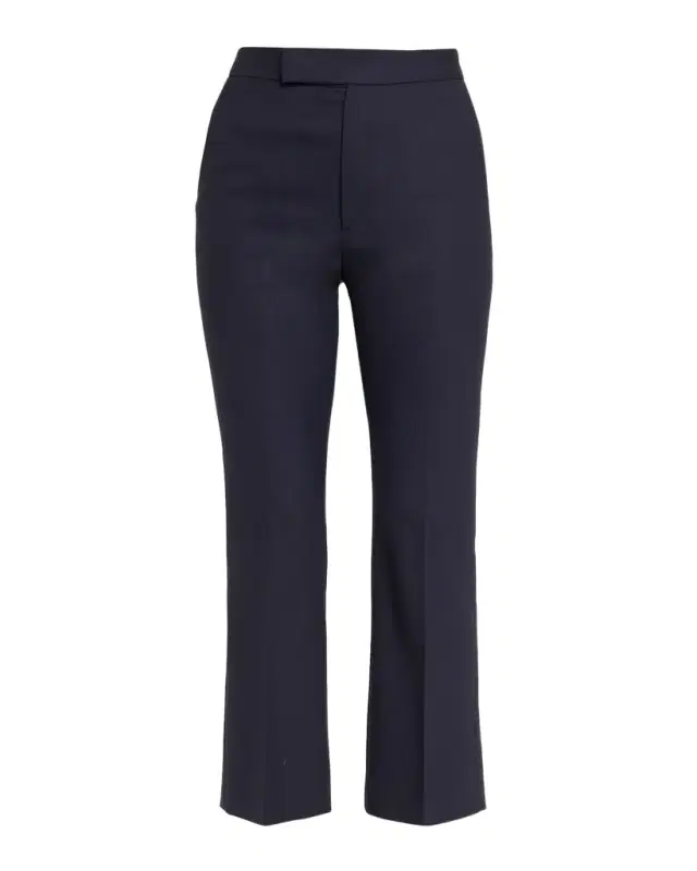 MARIA MCMANUS High-Rise Straight-Leg Crop Trousers
