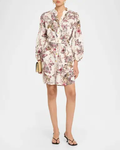 L'Agence Kiersten Belted Mini Shirtdress | Thumbnail 2