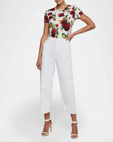L 'AGENCE Mallis Bow-Leg Jeans | Thumbnail 2