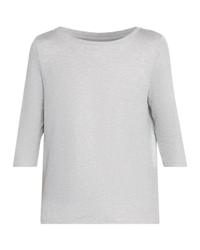 Majestic Filatures Soft Touch 3/4-Sleeve Metallic Jersey T-Shirt