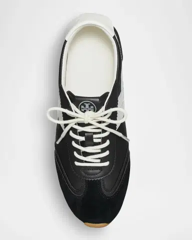 Tory Burch Hank Field Leather & Suede Low-Top Sneakers | Thumbnail 3