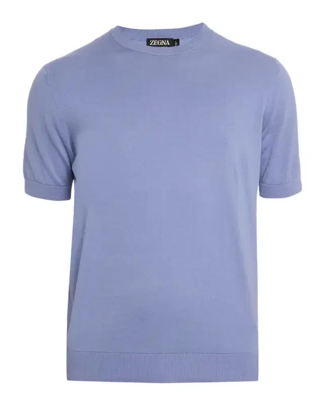 ZEGNA Men 's Premium Cotton Knit T-Shirt