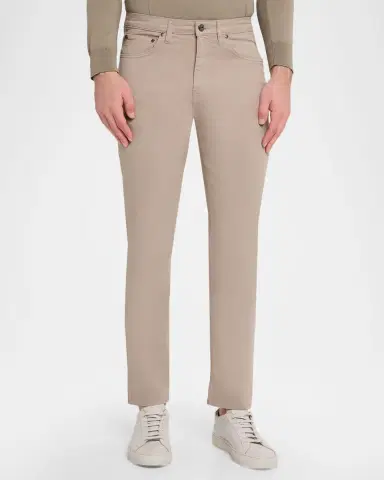 Bugatchi Men 's Preston Stretch Cotton Five-Pocket Pants | Thumbnail 4