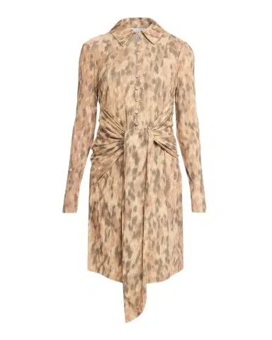 Ganni Printed Marl Mesh Shirtdress | Thumbnail 1 Ganni Printed Marl Mesh Shirtdress | Thumbnail 1