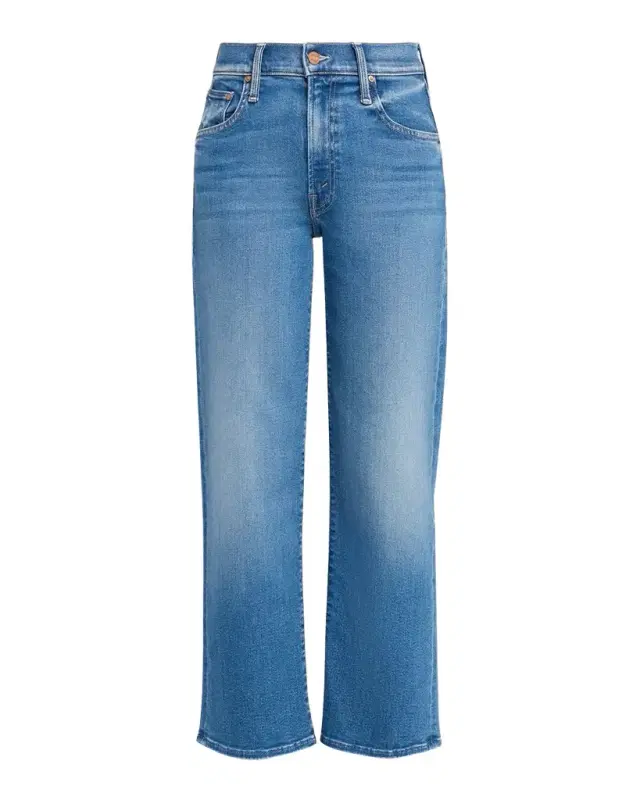 MOTHER The Mid-Rise Rambler Zip Ankle Jeans