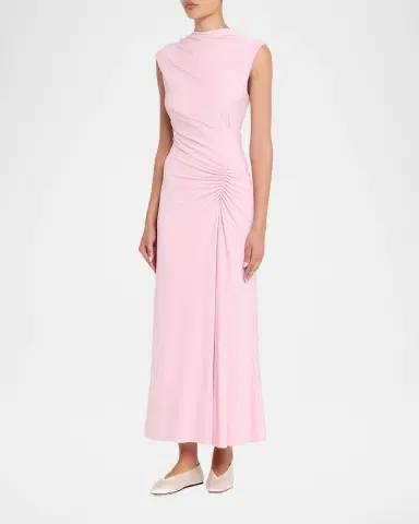 Simkhai Acacia Draped Jersey Midi Dress | Thumbnail 4 Simkhai Acacia Draped Jersey Midi Dress | Thumbnail 4