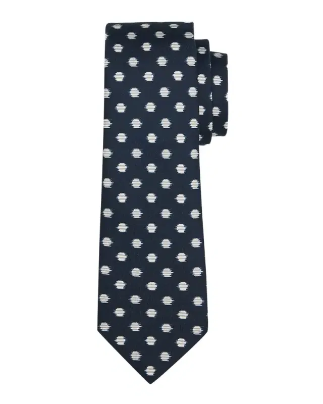 Giorgio Armani Men 's Abstract Polka Dot Silk Tie
