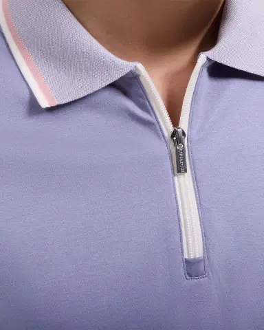 Bugatchi Men's Tipped Knit-Trim Quarter-Zip Polo Shirt | Thumbnail 6 Bugatchi Men's Tipped Knit-Trim Quarter-Zip Polo Shirt | Thumbnail 6
