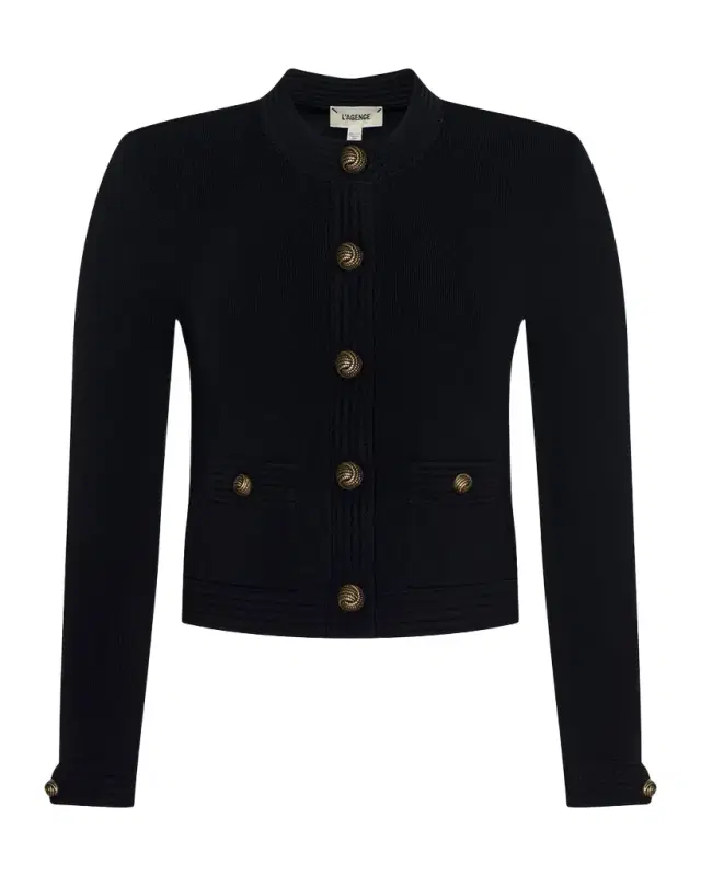 Patsy Cropped Crewneck Cardigan