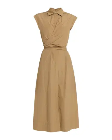Lafayette 148 New York Wrap-Front Cotton Midi Shirtdress | Thumbnail 1