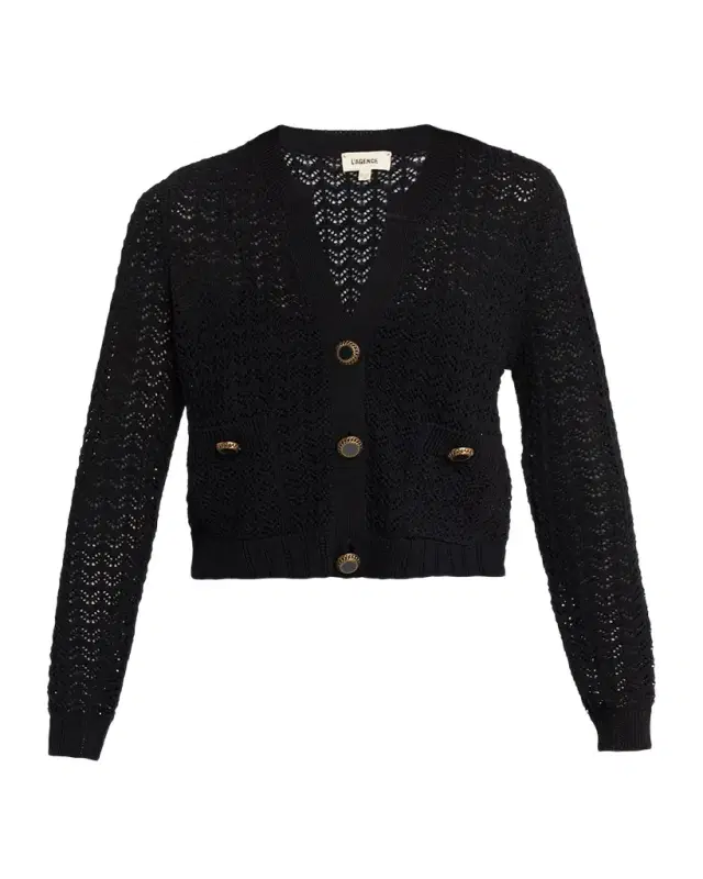 Orla Pointelle Knit Cardigan